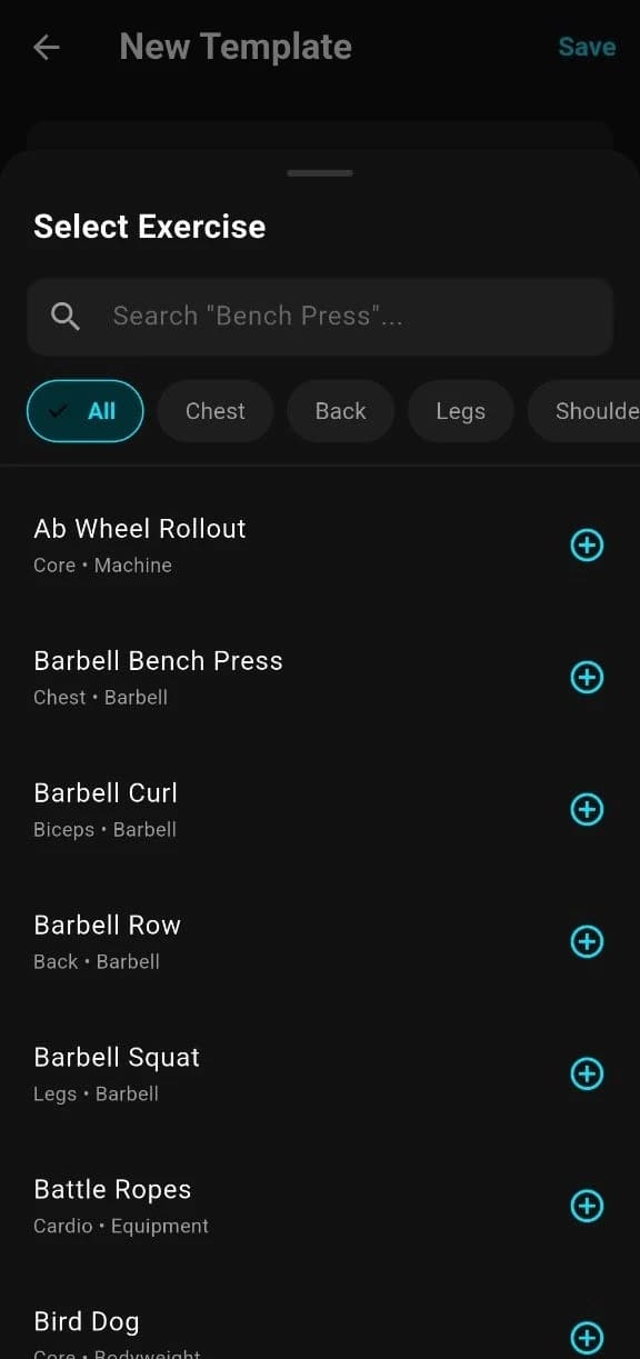 Fitnivo AI workout planner creating a personalized routine with sets, reps, and exercises